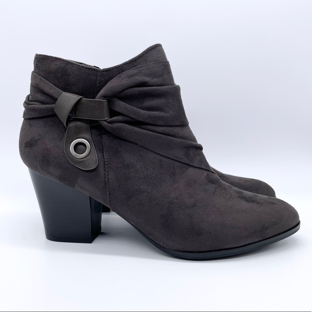 Naturalizer Graham Suede Dark Grey Ankle Booties 9.5 - Picture 5 of 10